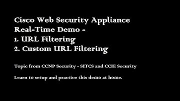 Cisco Ironport Web Security Appliance URL Filtering