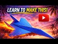FLIES OVER 200M LONG SU-57 SUPER JET Best Paper plane for 💥2026 NEW DESING💥