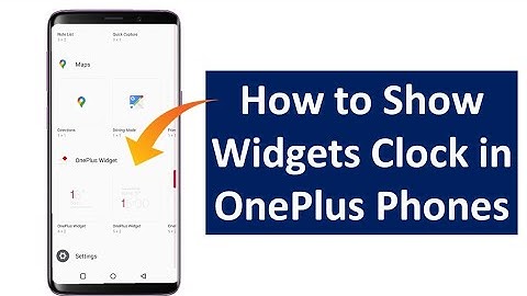 How to Show Widgets Clock in One Plus nord2 phones