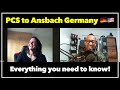 PCS to Ansbach Germany: Illesheim, Shipton/Urlas, Bleidorn, Bismarck, &amp; Katterbach Kaserne