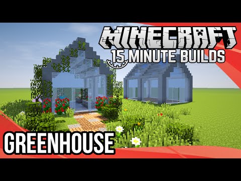 Minecraft 15 Minute Builds Greenhouse Youtube