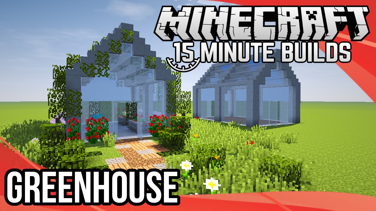Minecraft 15 Minute Builds Greenhouse Youtube