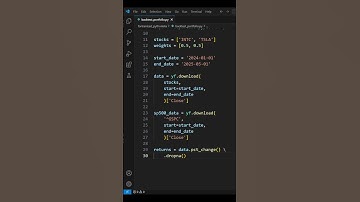 How to backtest a stock portfolio #python
