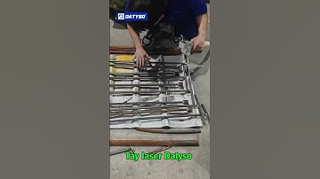 Bàn giao máy tẩy laser Datyso 3000w tại  Hải Phòng ứng dụng tia laser đánh sạch bề mặt sắt gỉ sét