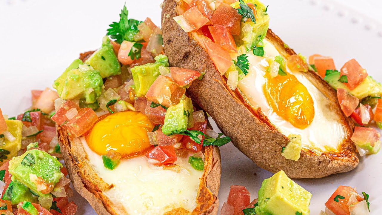 How To Make Eggs in Crispy Potato Skins with Avocado Salsa By Gail Simmons | Rachael Ray Show