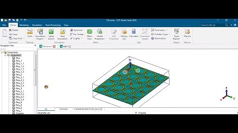 Simulation of Unit Cell Frequency Selective Surface (FSS)| Array of Frequency Selective Surfaces