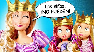 ¡Rapunzel y la Sirenita ENTRAN al BAILE REAL SIN PERMISO! | Princesas de Disney