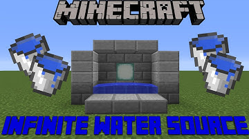 Minecraft Infinite Water Source 1.10 & 1.12 / Xbox / PC / PS4 / MCPE
