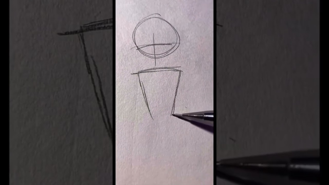 How to draw a body? Easy girl body drawing 🧍♀️