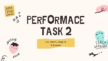 LEISURE Educational Video - Performance Task 2