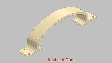 Handle of Door (Video Tutorial) SolidWorks