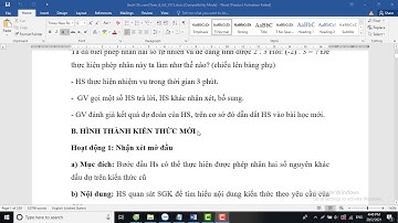 Giáo án Toán 6 mới soạn theo công văn 5512