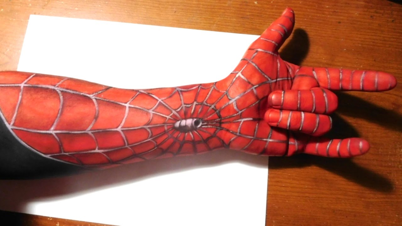 Painting a Spiderman Half Sleeve on my Arm