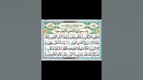 Surat At-Tin (The Fig) | Qari Atif Mushtaq | سورة التين | القارئ عاطف مشتاق