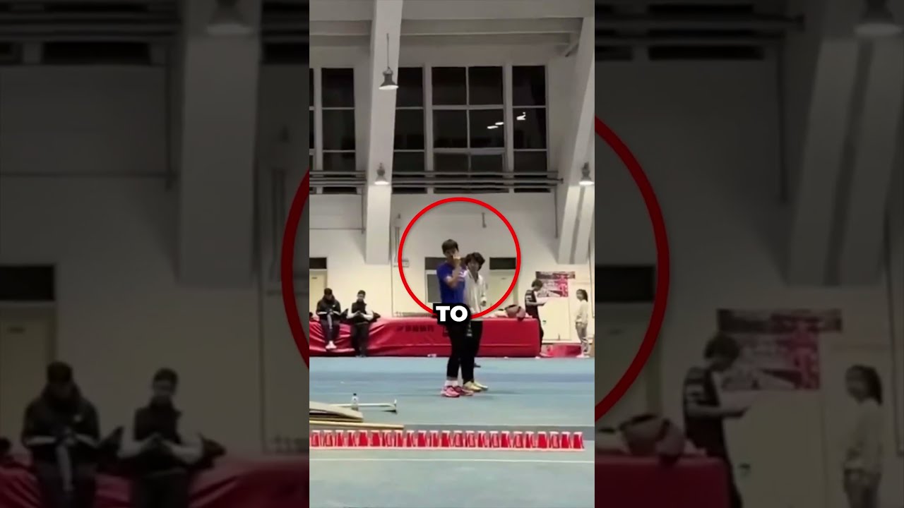 He Jumped Over 100 Cups Huaxingchaybo Shorts Shortsfeed Fitness