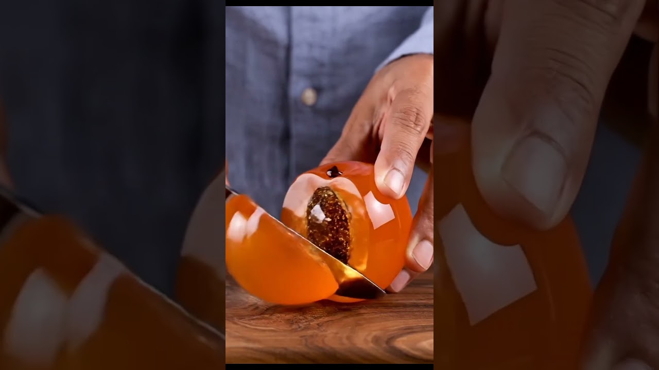 Cutting a apricot like butter 