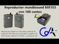 Reproductor Mundisound MR103 con 100 cantos