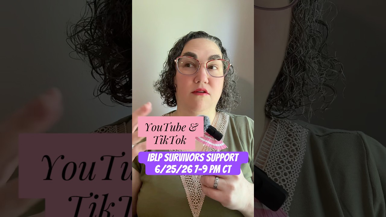 IBLP cult survivor support group tonight 7-9 pm CT | Strangers assuming I need to adjust my behavior