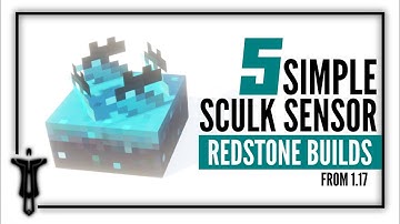 Sculk sensor builds from Minecraft 1.17 !