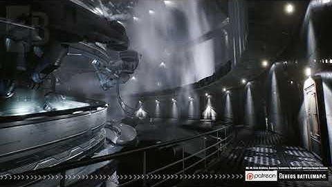 Beneos Battlemaps: SciFi City: Industrial Underground 3 - SCENERY [Pen & Paper Animated Battlemap]