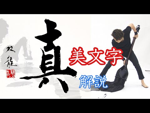 【真】美文字　書き方　コツ　武田双龍