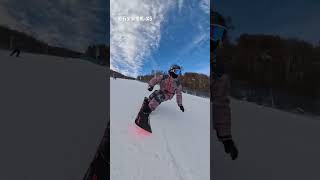The self-practiced shooting setup of Yingshi 360#Skiing#Yingshi panorama camera X5