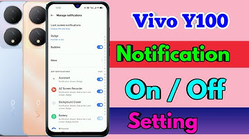 vivo y100 notification off setting | vivo y100 notification setting