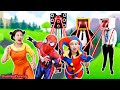 Baby Doll Plays Squid Game With Pomni, Spider-Man &amp; TV Man - Best Video Collection | BunnyFunny