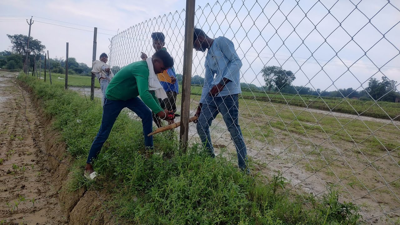 Chain Link installation by Mahadev Engineering Jaunpur YouTube