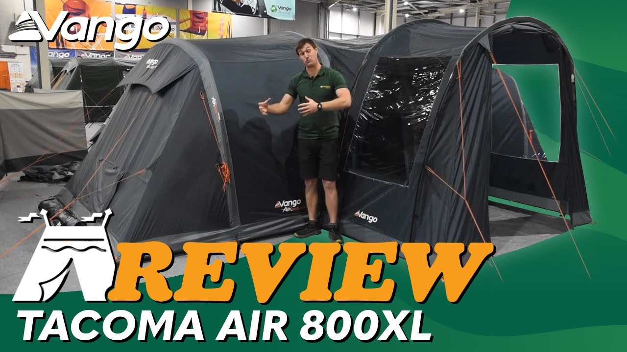 Vango Tacoma Air 800XL Inflatable Tent, 8-Person, Vis-a-vis Layout with
