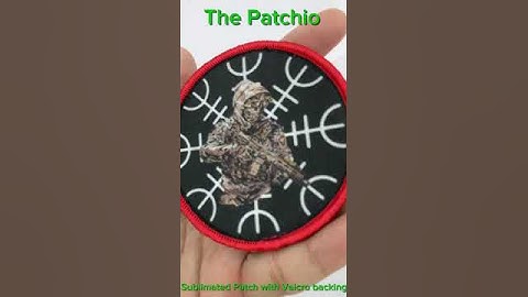 Sublimation Patch with Velcro Backing I #custompatches #sublimation #ironon #patchwork