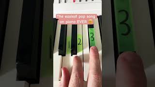 The easiest pop song on piano EVER