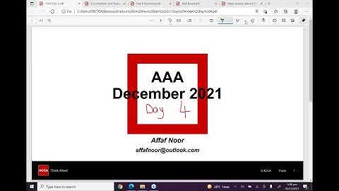 ACCA P2P Exam Webinar - Advance Audit & Assurance (AAA) - Session December 2021 - Lecture 4
