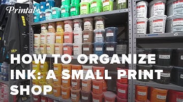 How to Organize Screen Printing Ink | A Small Print Shop