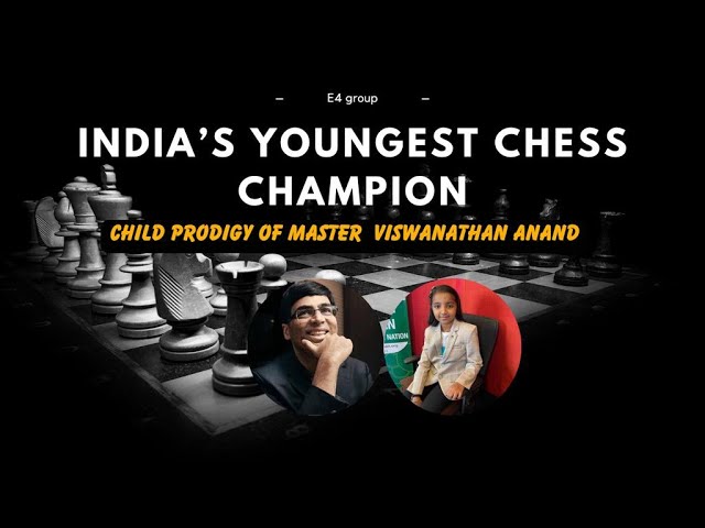 India's Youngest Chess Champion and Child Prodigy of Indian chess  grandmaster Viswanathan Anand 