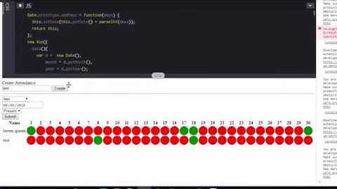 vuejs School Monthly Attendance System