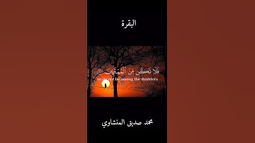 تلاوة مليئة بالإبداع والحيوية |  القارئ محمد صديق المنشاوي || سورة البقرة