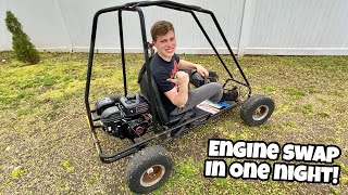 The FREE Go Kart Gets a NEW Engine!