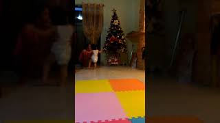 Katelyn learning to walk