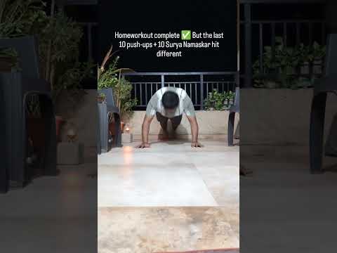 Last 10 Push-Ups + 10 Surya Namaskar 🔥 | No Excuses