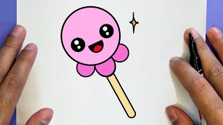 Comment Dessiner Une Mignonne Sucette En Bonbon, Étape Par Étape, Jack Dessins