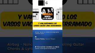 Airbag - Nunca Lo Olvides | Scrolling Guitar Chords &amp; Lyrics  #guitarlesson #guitar #music #rock