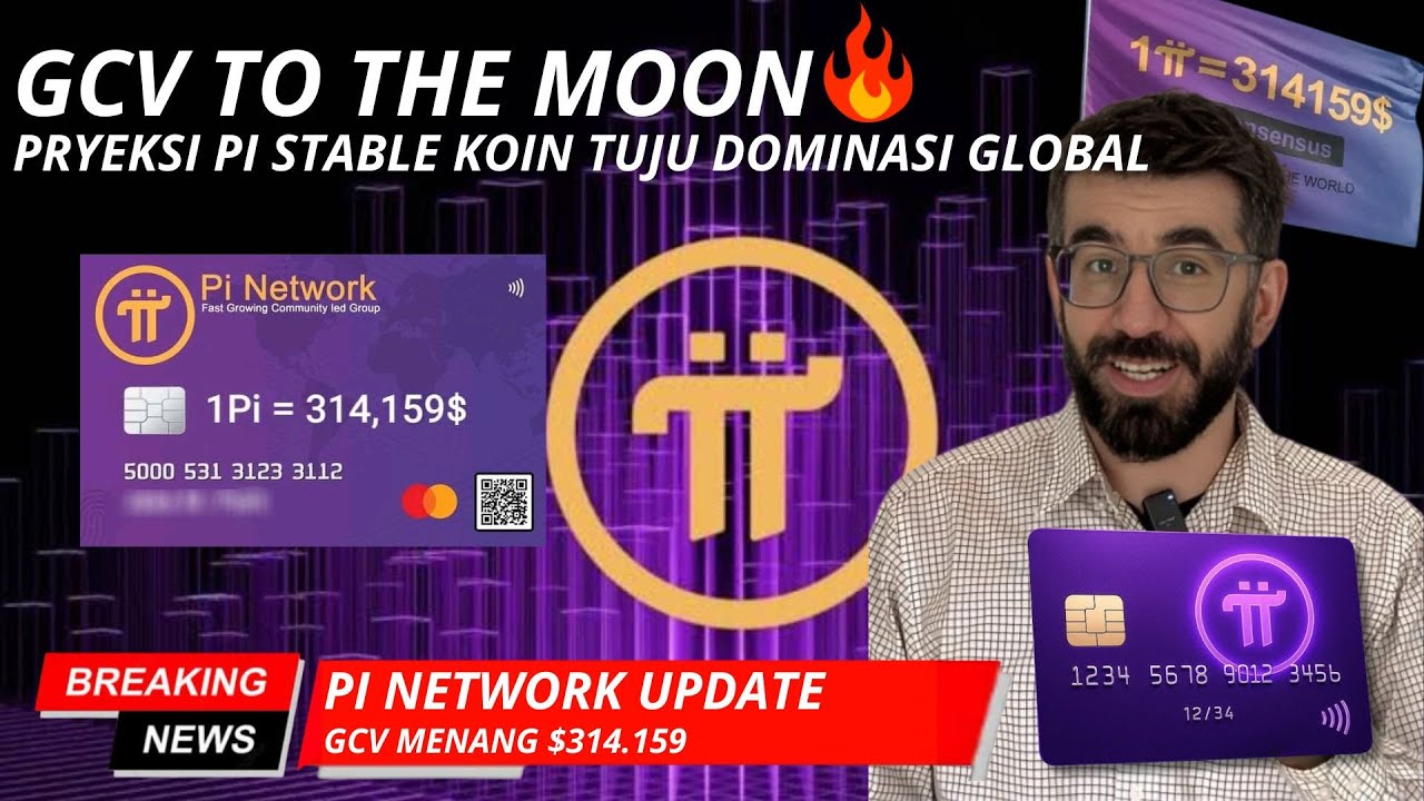 GCV TO THE MOON | PROYEKSI PI STABLE COIN BAKAL TUJU DOMINASI GLOBAL | GCV $314.159