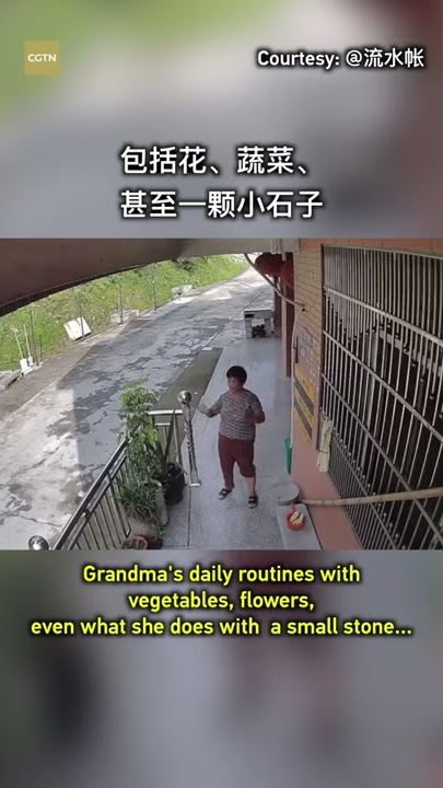 Heartwarming! Chinese grandma shares daily chores through CCTV