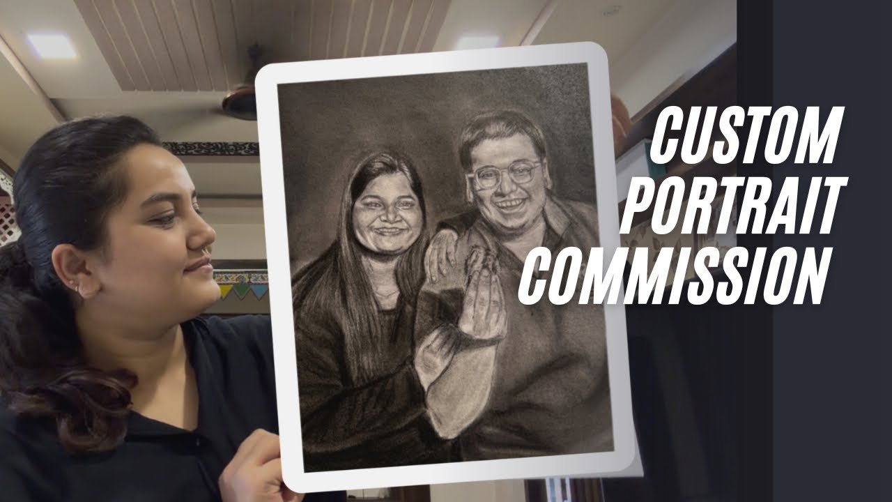 Custom portrait commission | Hand -Drawn A3 size Artwork 