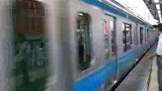 JR Keihin-Tohoku Line series E233 train trial run at Kamata