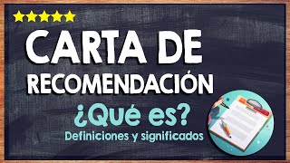 🙏 ¿Qué es una carta de recomendación? - Conoce qué contiene una carta de recomendación 🙏 🙏 ¿Qué es una carta de recomendación? - Conoce qué contiene una carta de recomendación 🙏