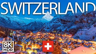 SWITZERLAND 8K Video Ultra HD | Soft Piano Music | HDR | 60 FPS screenshot 5