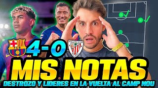 Download Lagu MIS NOTAS: LAMINE YAMAL MVP Y GOLEADA EN EL CAMP NOU | BARCELONA 4-0 VS Athletic Club | Ubietoo MP3