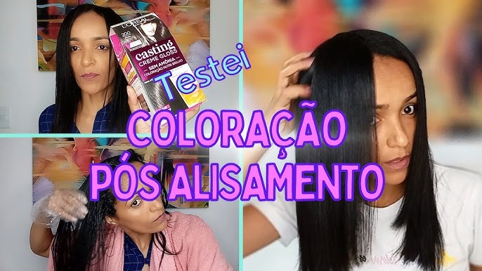 TONALIZANDO O CABELO ALISADO -RICHESSE L'OREAL 